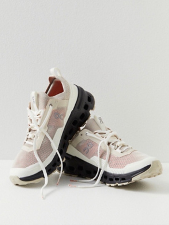 On Running Shoes - On Running Women Cloudultra 2 Sneakers in Black and Cream with Black Sole